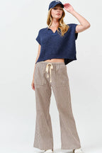 Striped Wide Pants