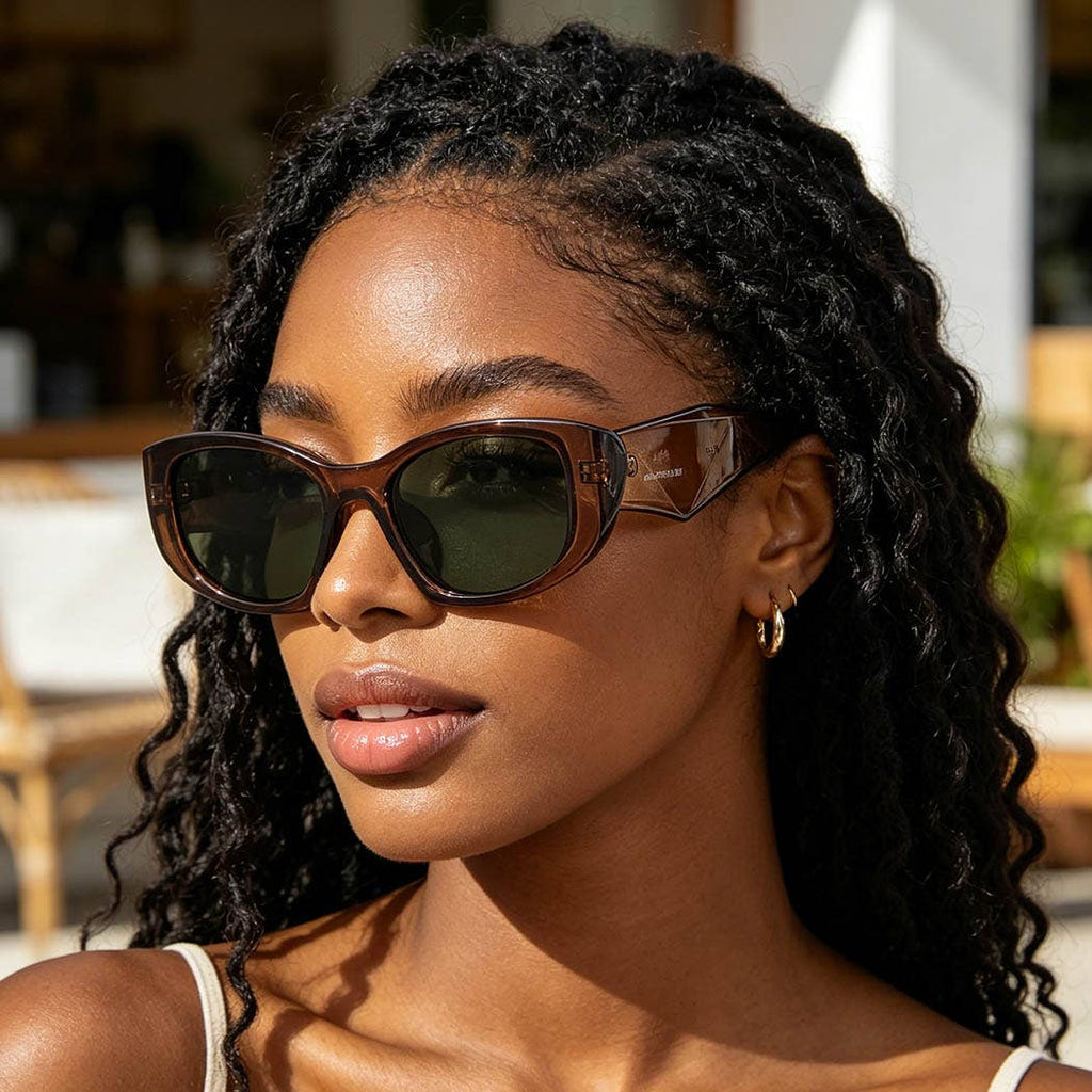 Modern Geometric Cut Sunglasses