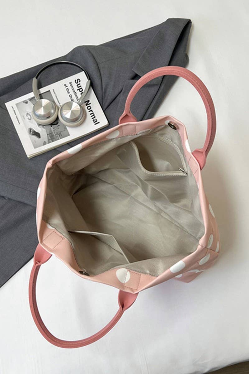 Polka Dot Oxford Tote Bag