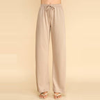 Wide Leg Drawstring Lounge Pants with Pockets