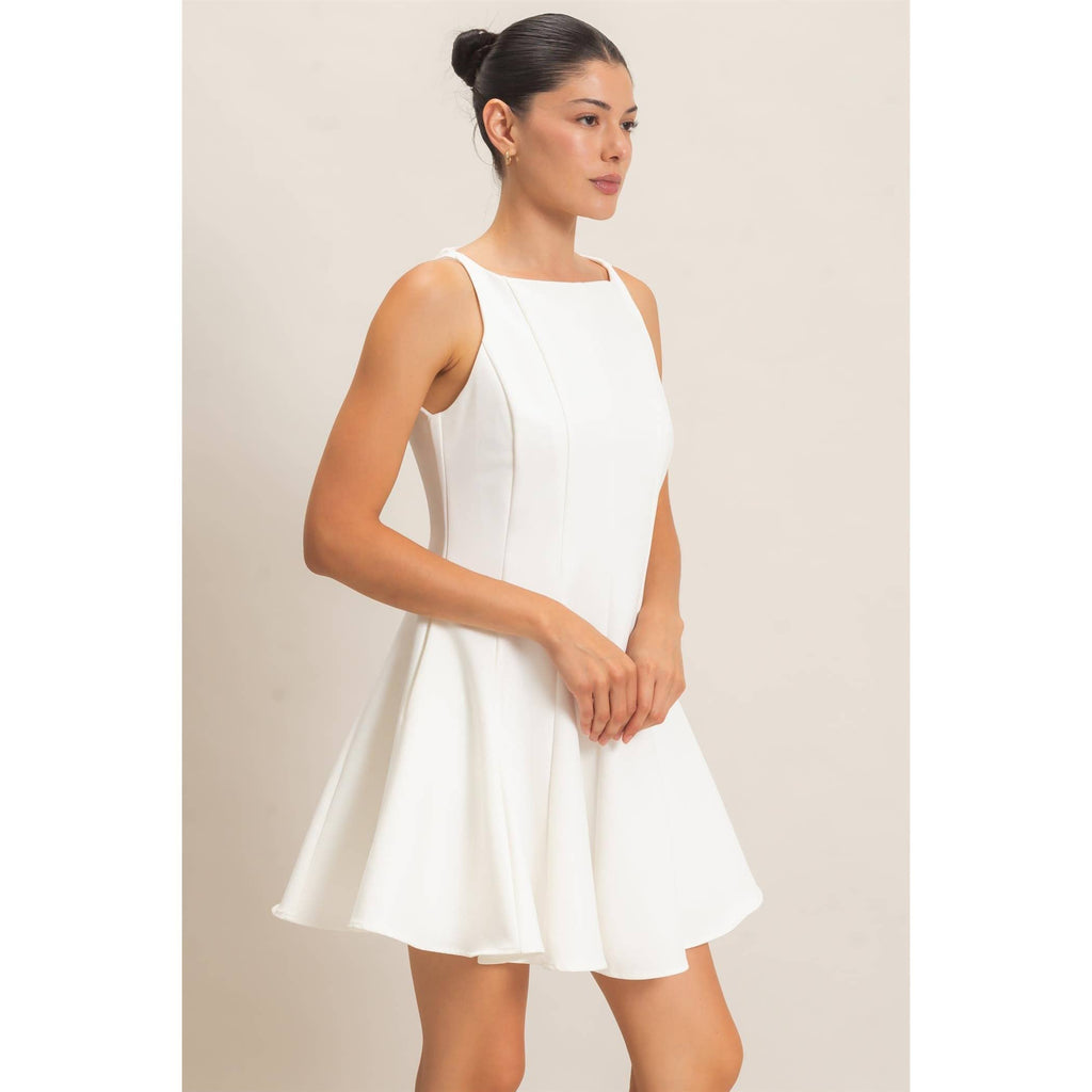 Sleeveless Fit And Flare Dress