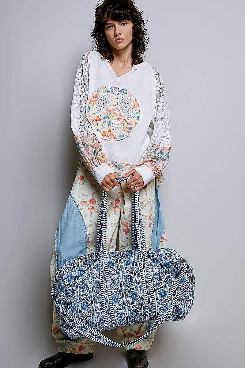 Front Pocket Quilted Adjustable Strap Bag