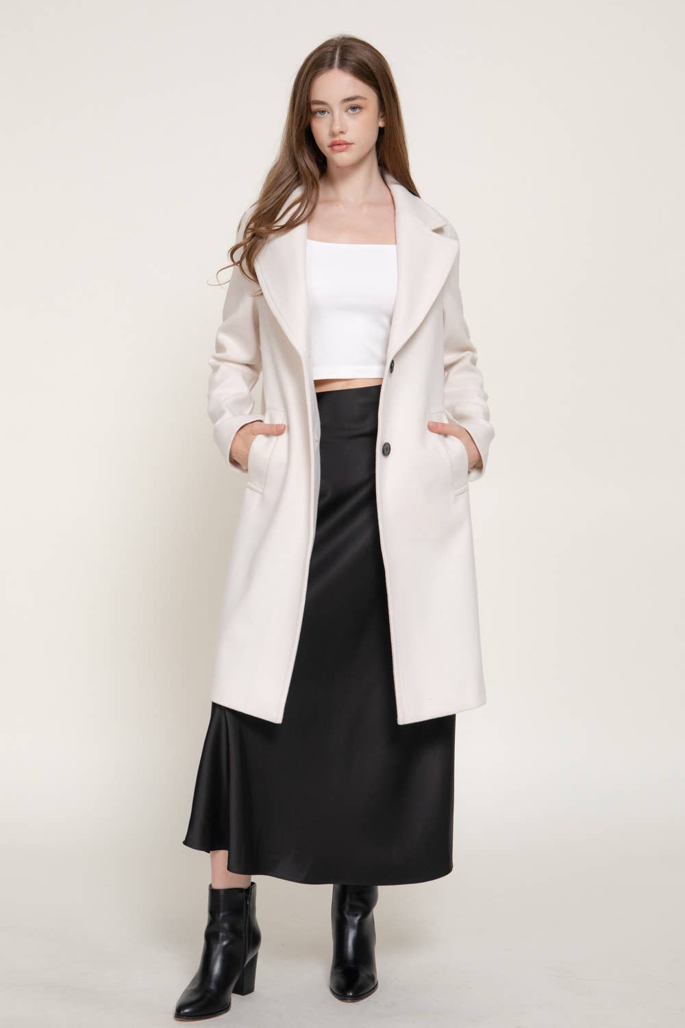 Long Sleeve Soft Long Coat