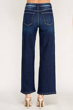 P7117W-DK HIGH RISE PATCH POCKET WIDE LEG