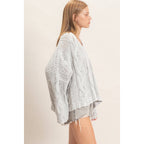 Cable Knit V-Neck Sweater