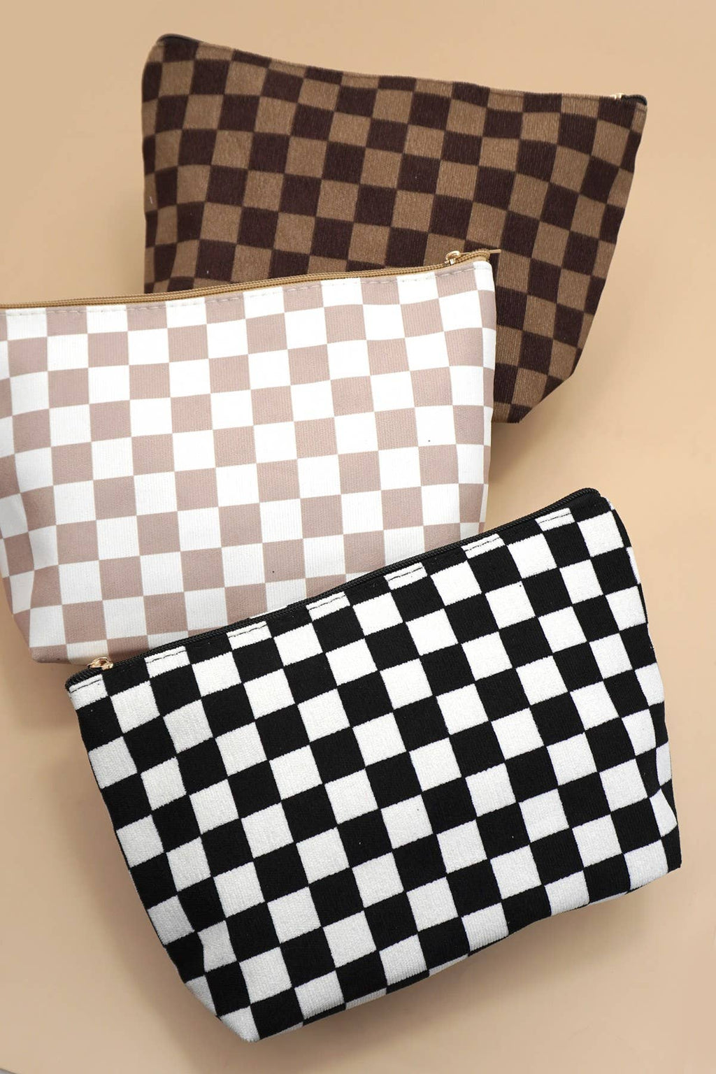 CHECKER COSMETIC BAG
