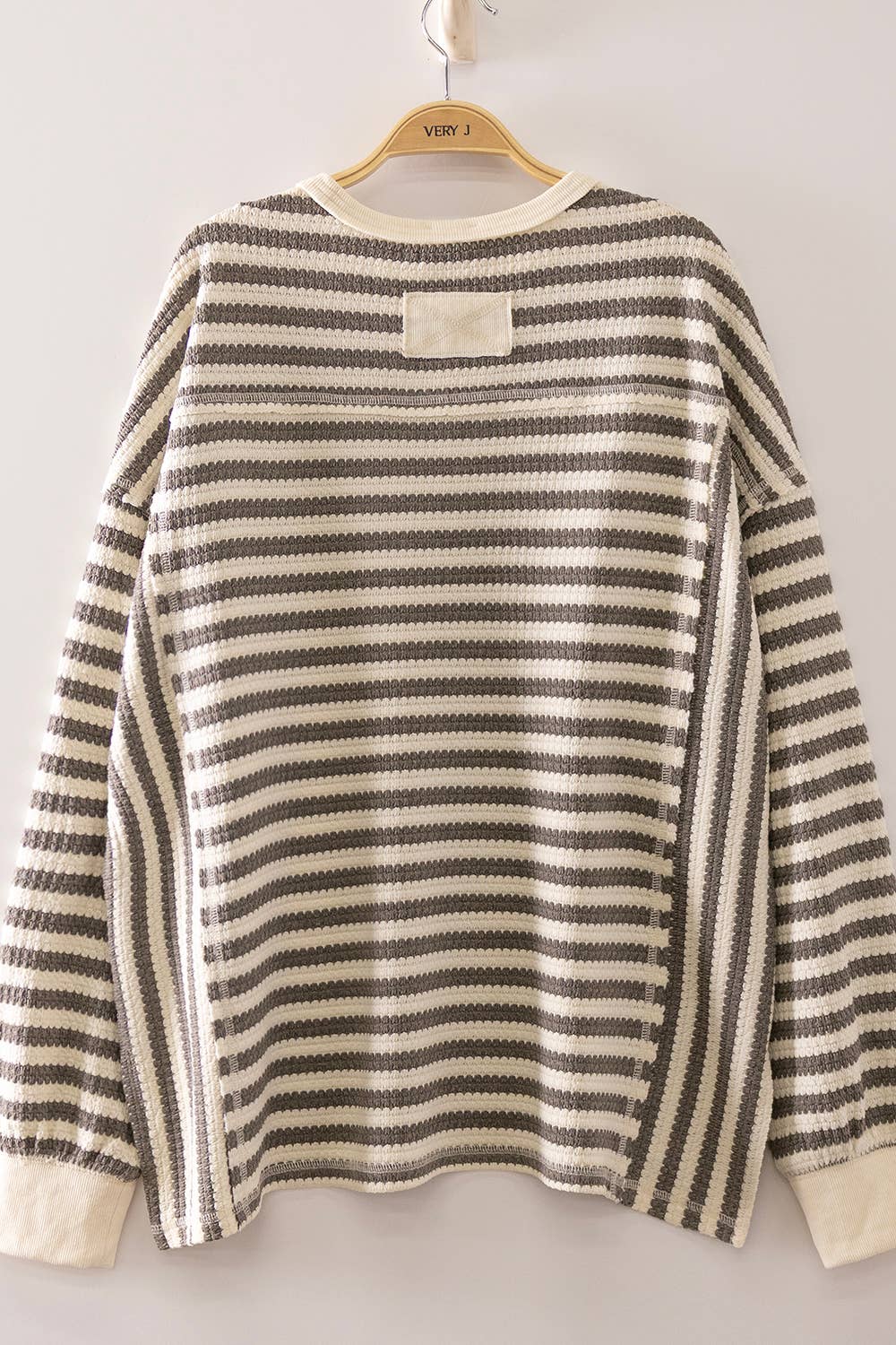 NT12742-Stripe Waffle Top