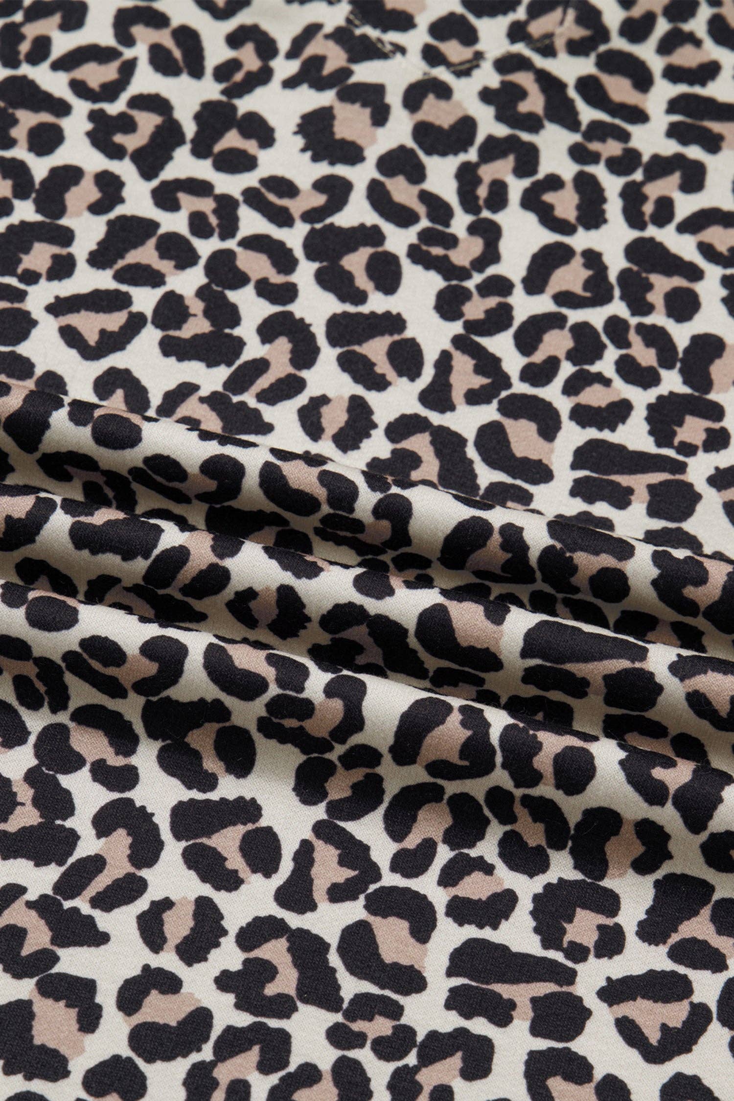 PRETTY BASH Leopard Stripe Patchwork Zip Collar Mini Dress
