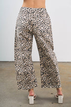 6851-LEOPARD PRINTING WITH RHINESTONE PANTS