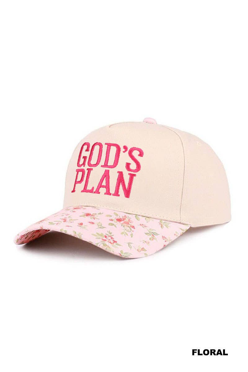 0304 God's Plan Two Tone Cotton Hat SI-29581