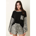 MIX MEDIA LEOPARD PRINT LOUNGE SETS