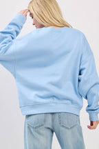 Mallard Ducks Graphic L/S Relaxed Fit Fleece Sweatshirts