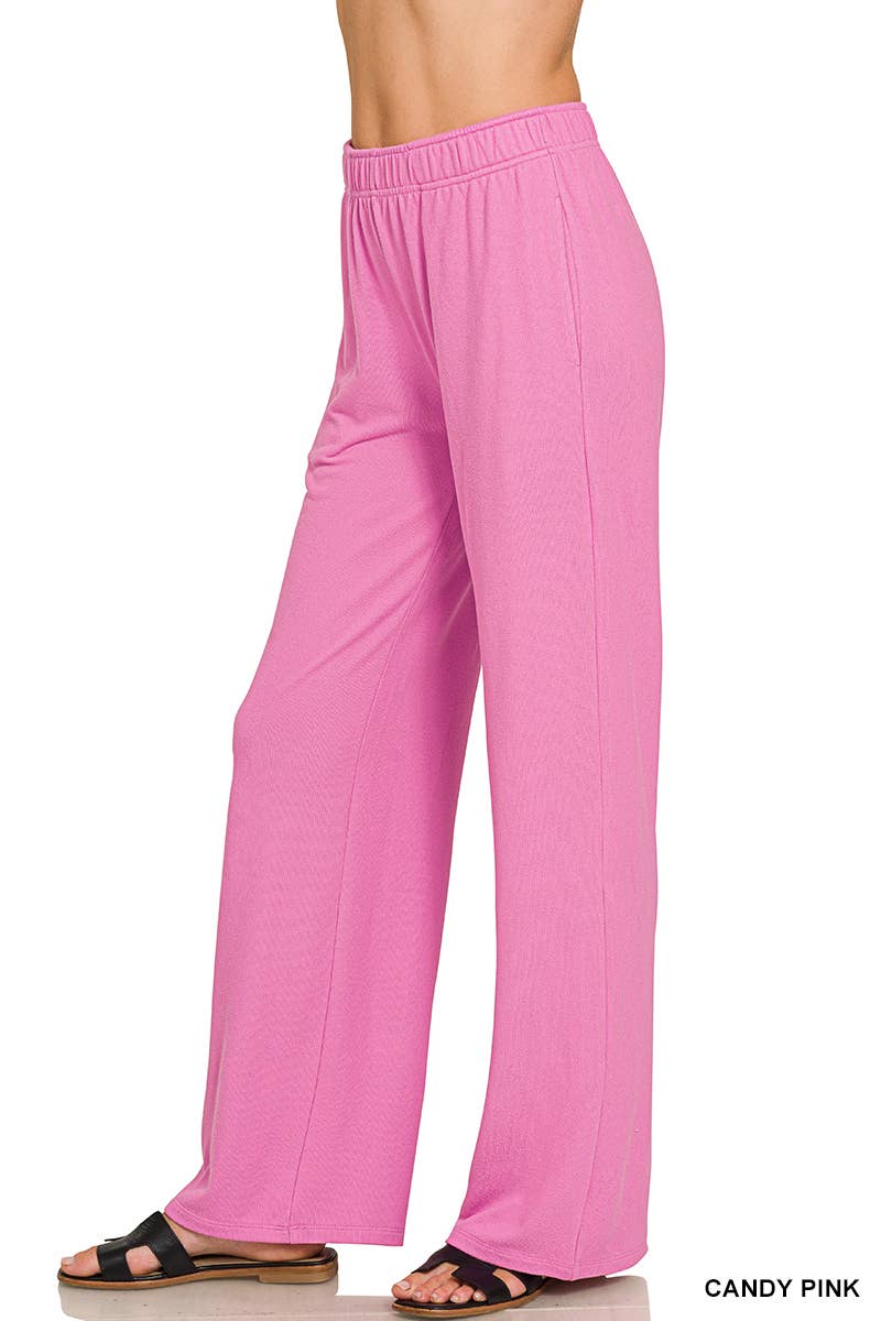 Soft Hacci Short Sleeve Tee & Long Pants 2PC Set