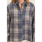 Plaid Button-Up Shirt