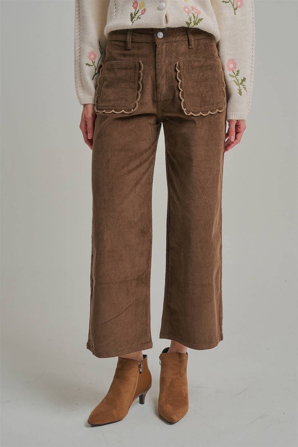 STRETCH CORDUROY WIDE LEG PANTS_JLB80001-06