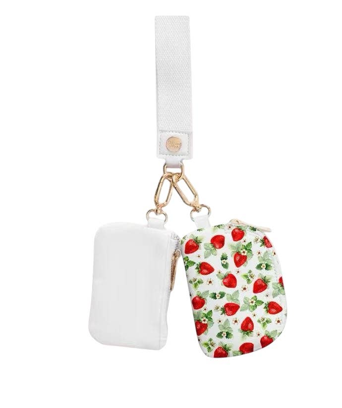 PC Girlie Strawberry Wallet Wristlet