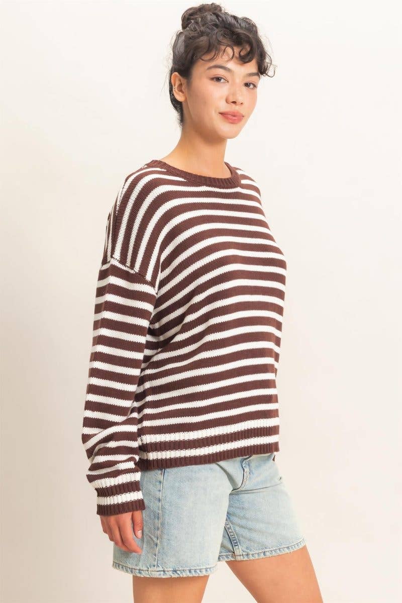 Striped Crew Neck Sweater