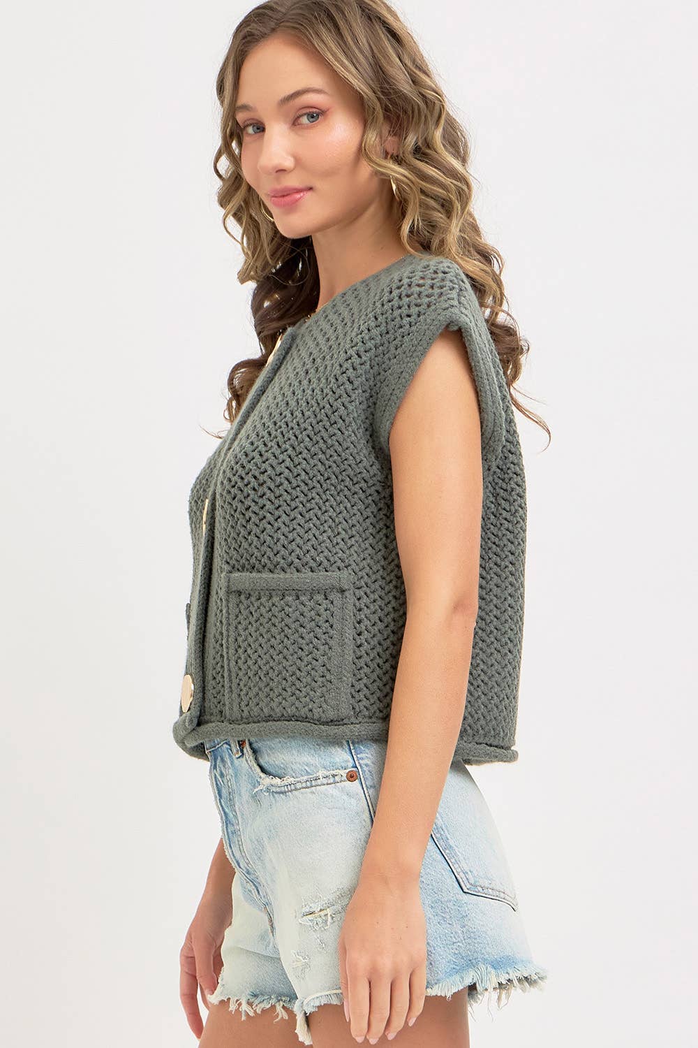 Abby Vest Knit Top