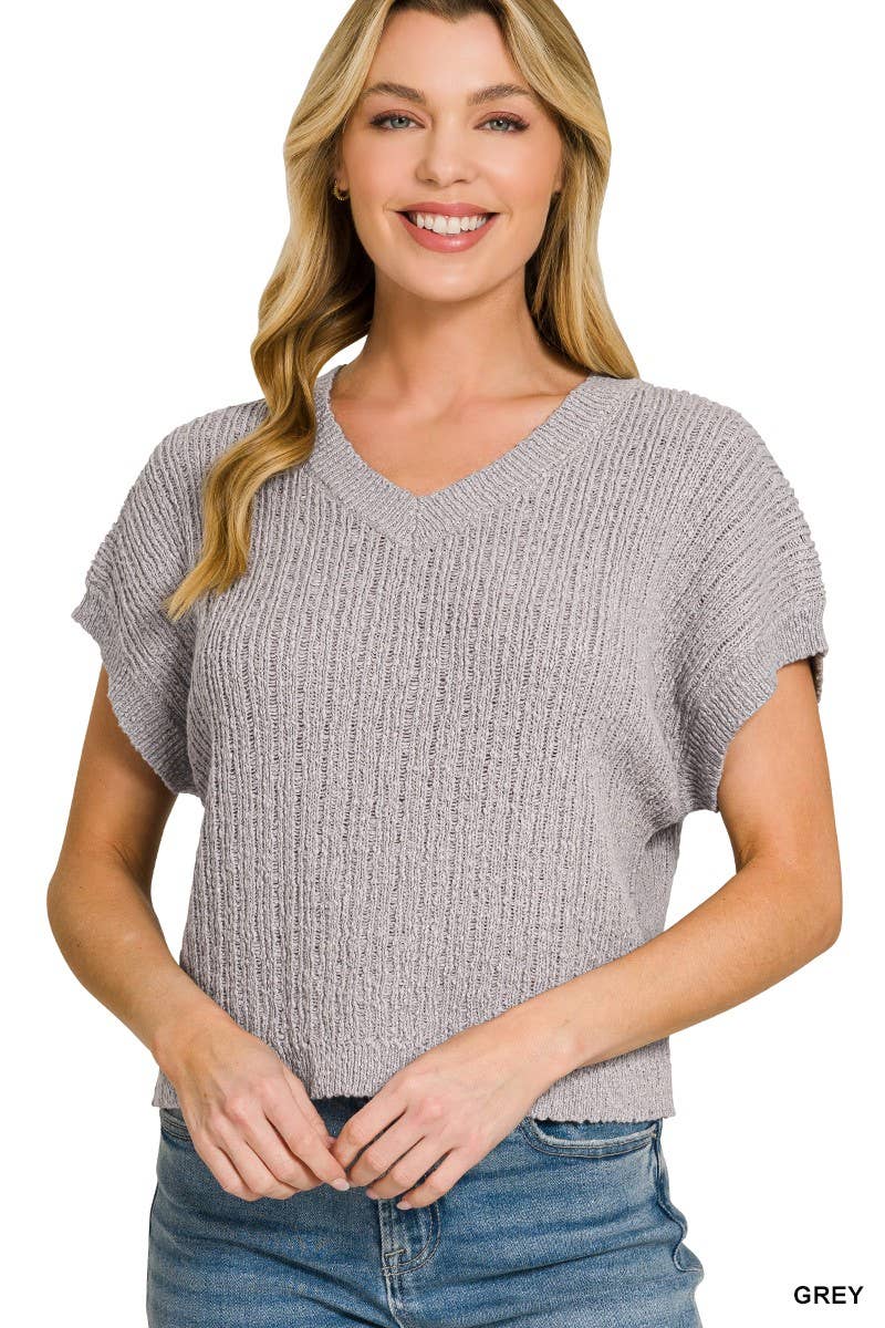 Textured Sweater Vest
