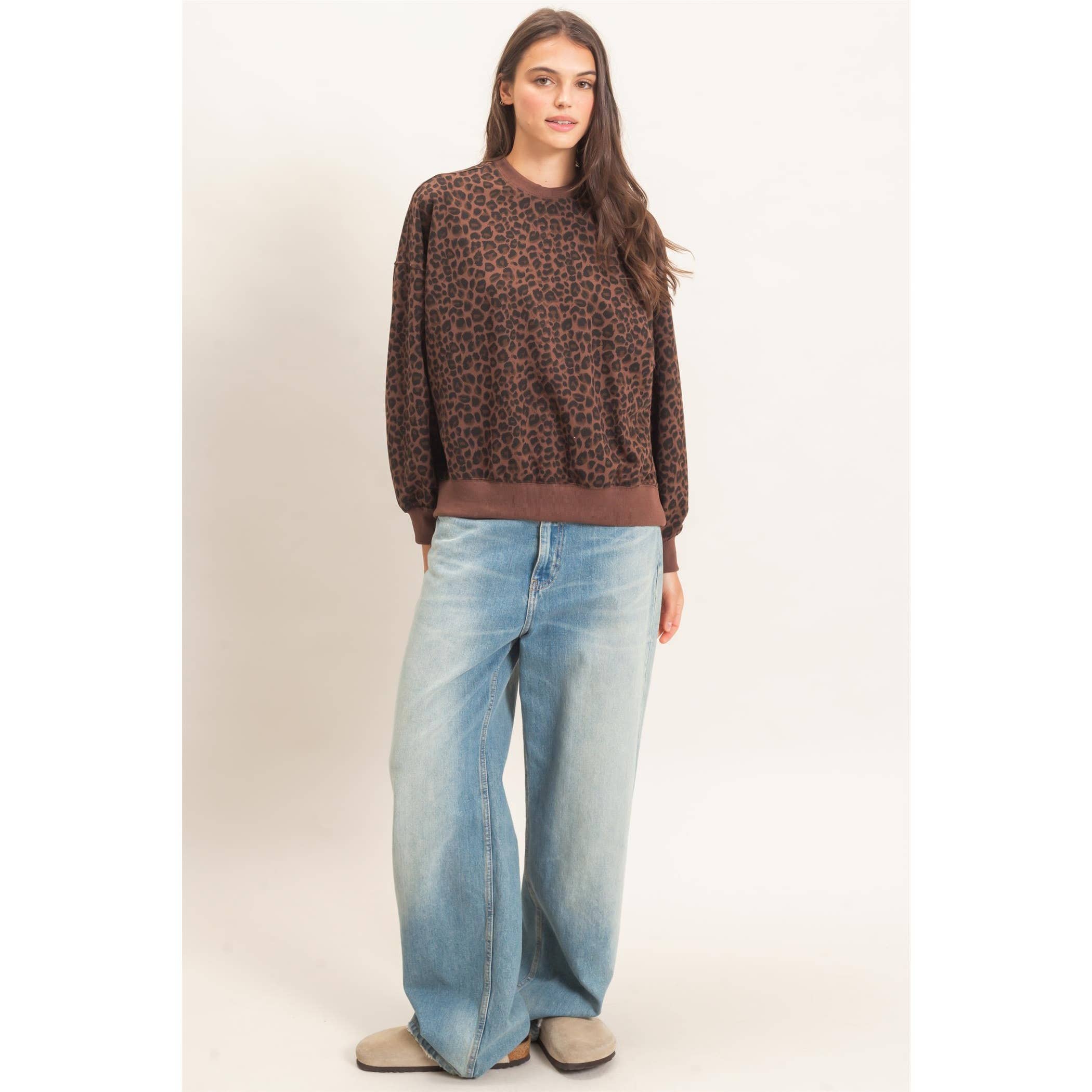 Leopard Print Sweatshirt