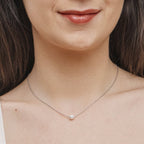 Classic Small Pearl Pendant Necklace | Timeless 18K Small Pearl Pendant Necklace