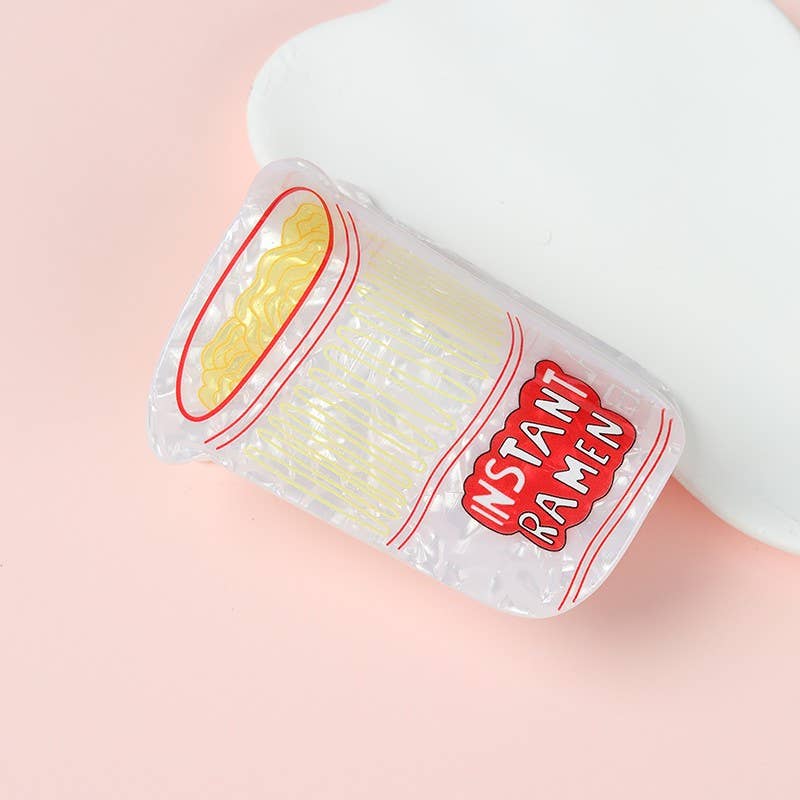 Instant Ramen Cup Hair Claw Clip | 40H1178