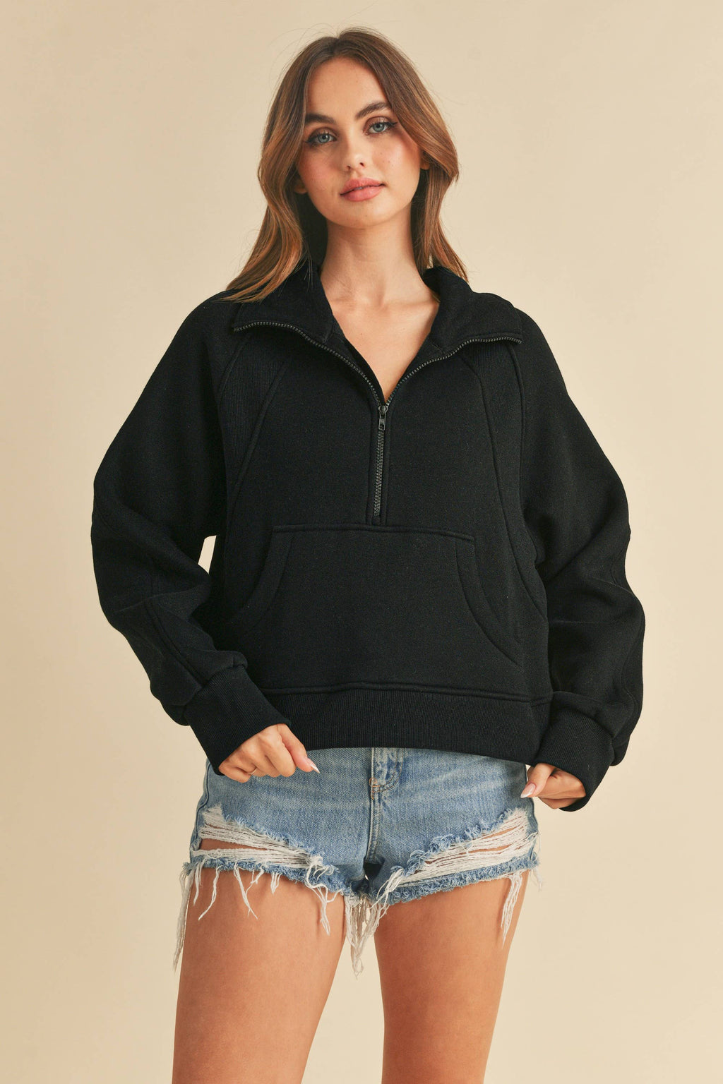 950CK Dove Funnel Neck Half Zip 6