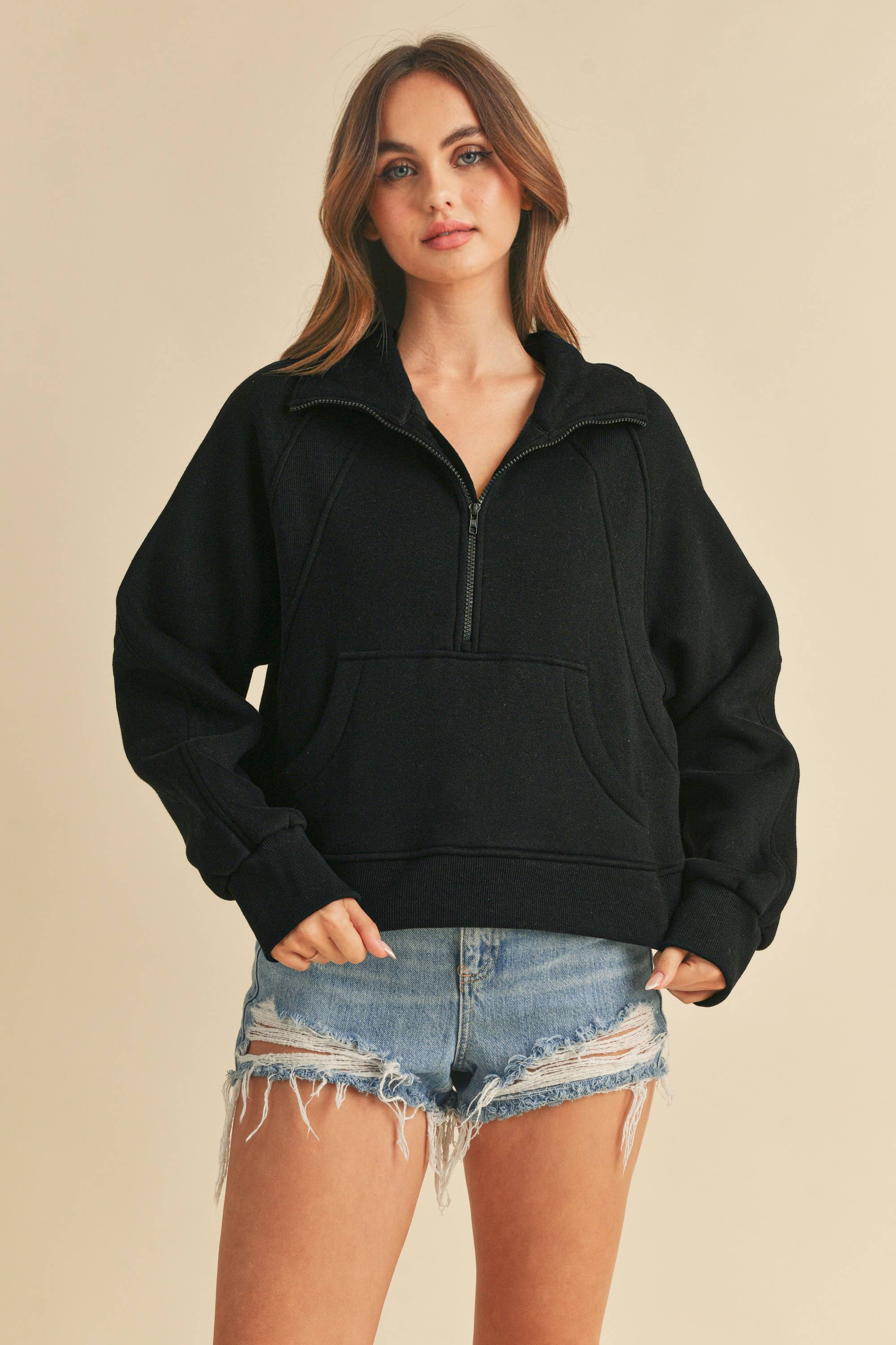 950CK Dove Funnel Neck Half Zip 6