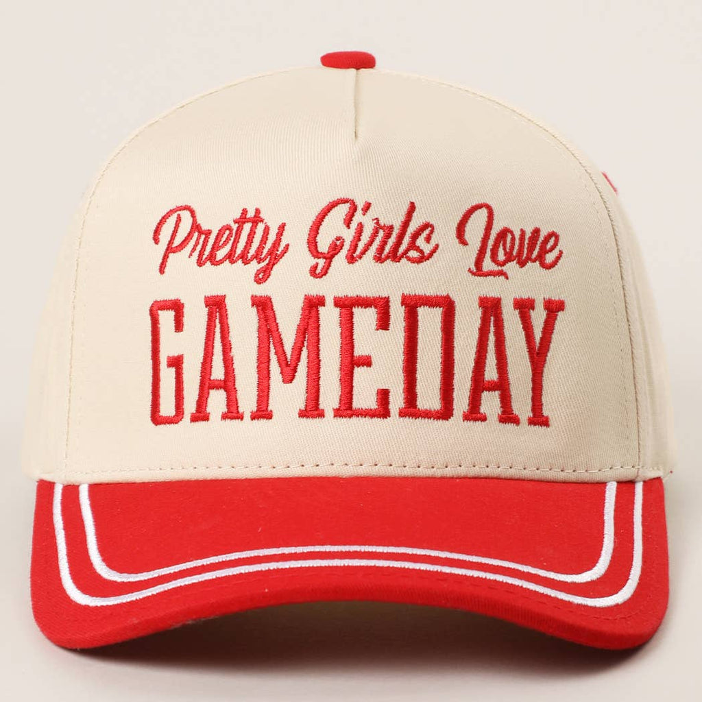 PRETTY GIRLS..Embroidery Double Stitch Trucker Hat