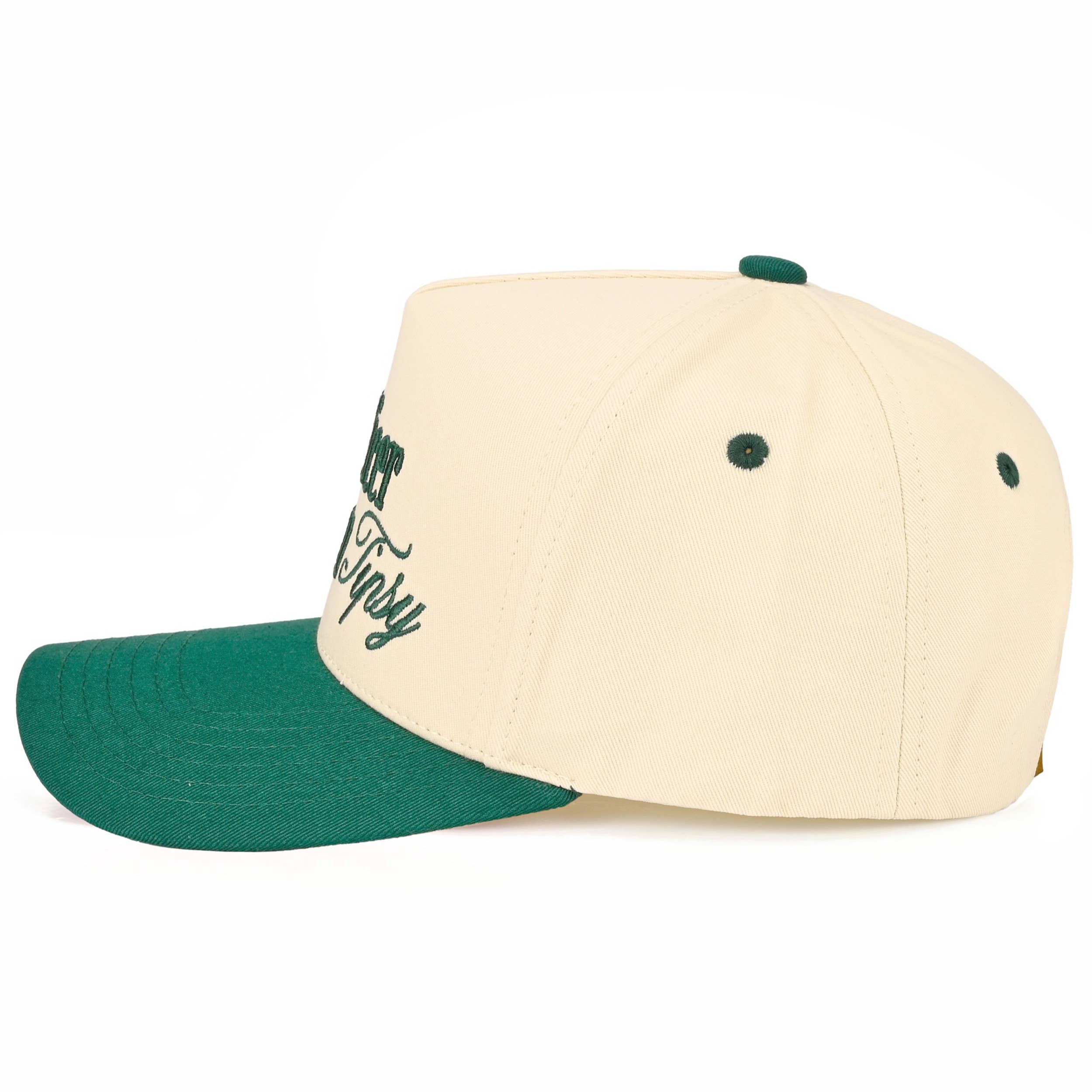 I'M NICER WHEN I AM TIPSY Letter on Two Tone Trucker Hat