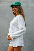 Cozy Lounge Hoodie & Shorts Set