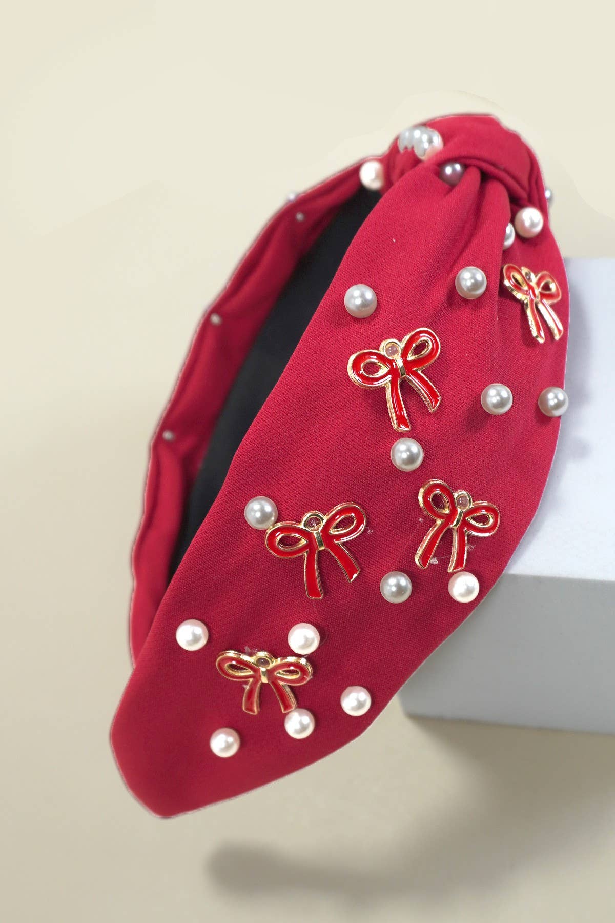Classy Bow + Pearl Headband