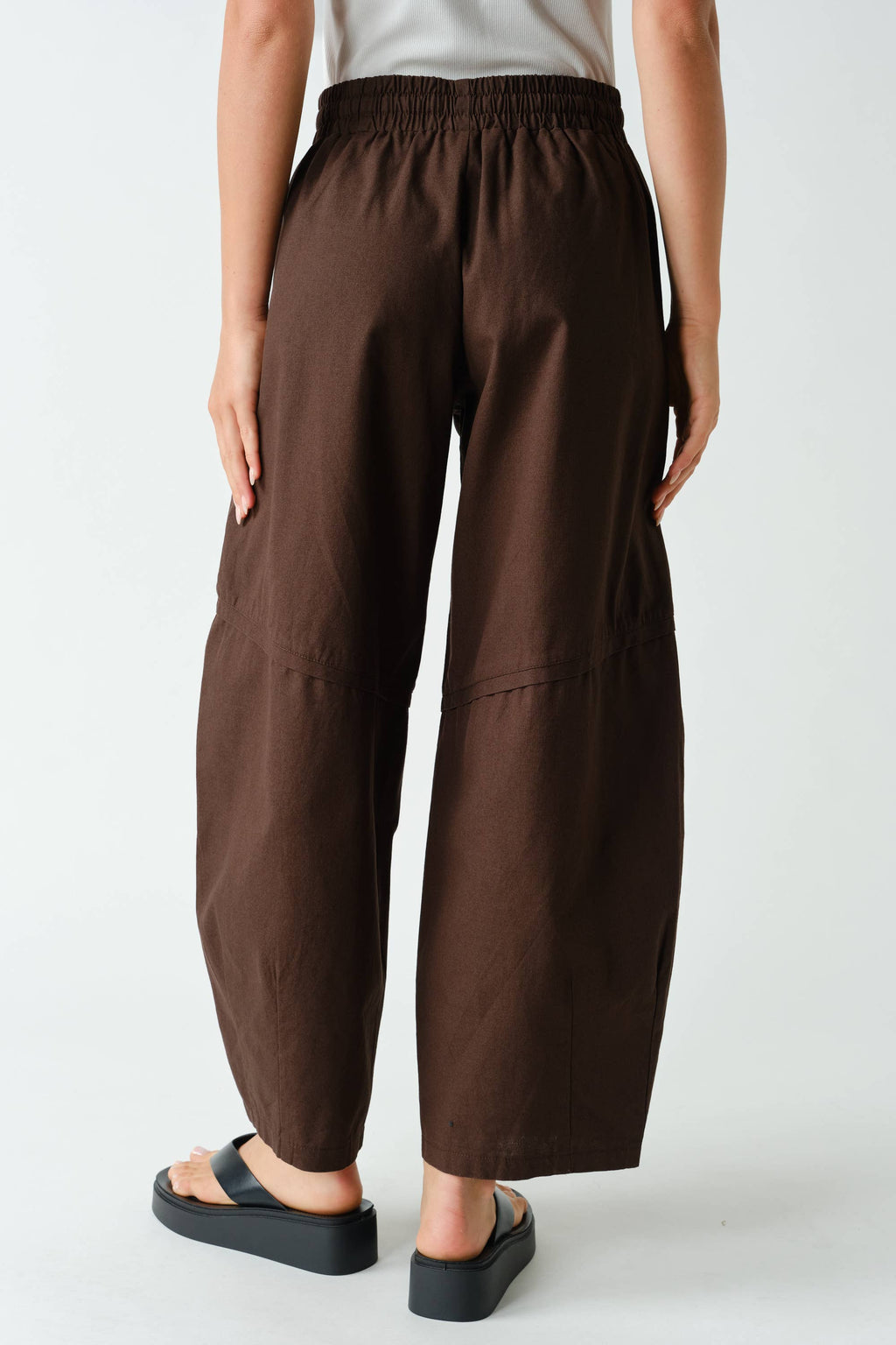 Ember Cotton Barrel-Leg Utility Pants