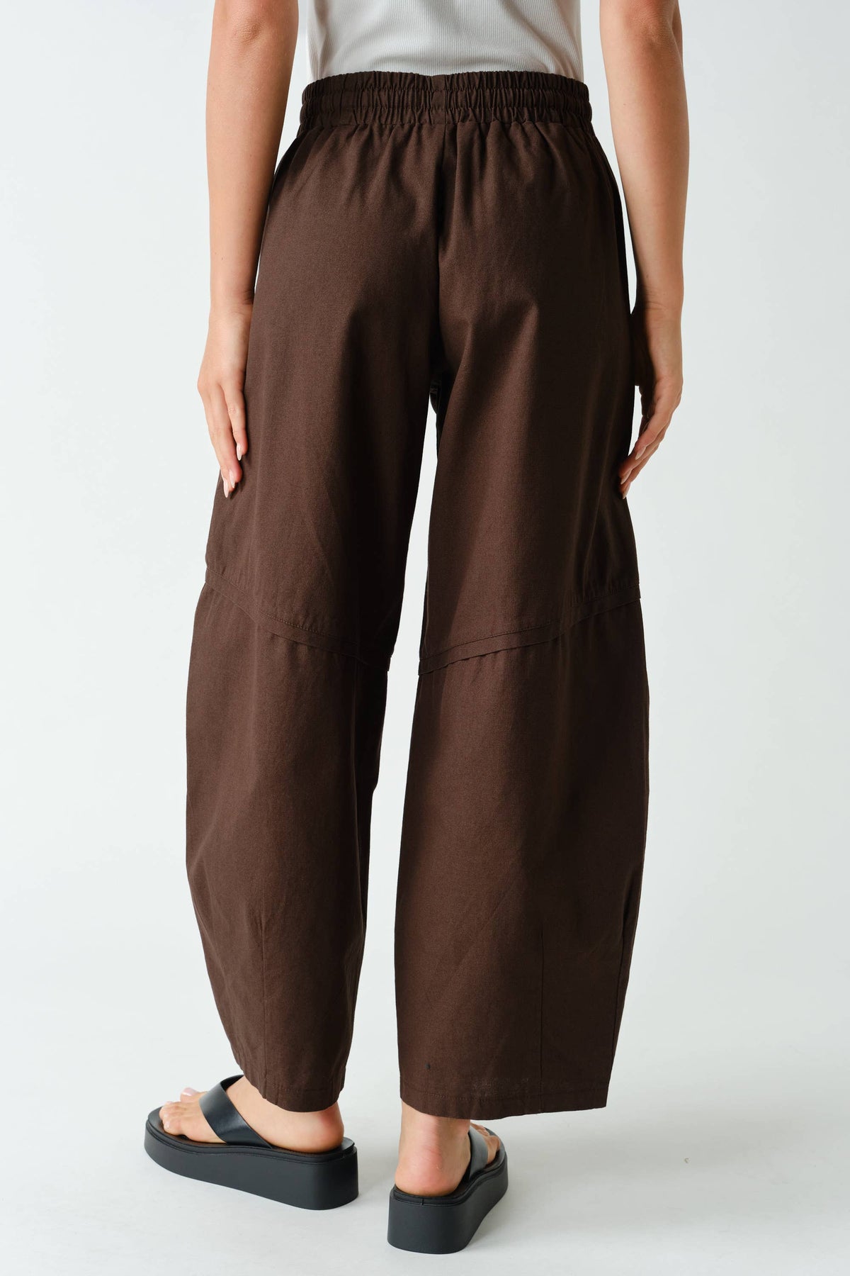 Ember Cotton Barrel-Leg Utility Pants
