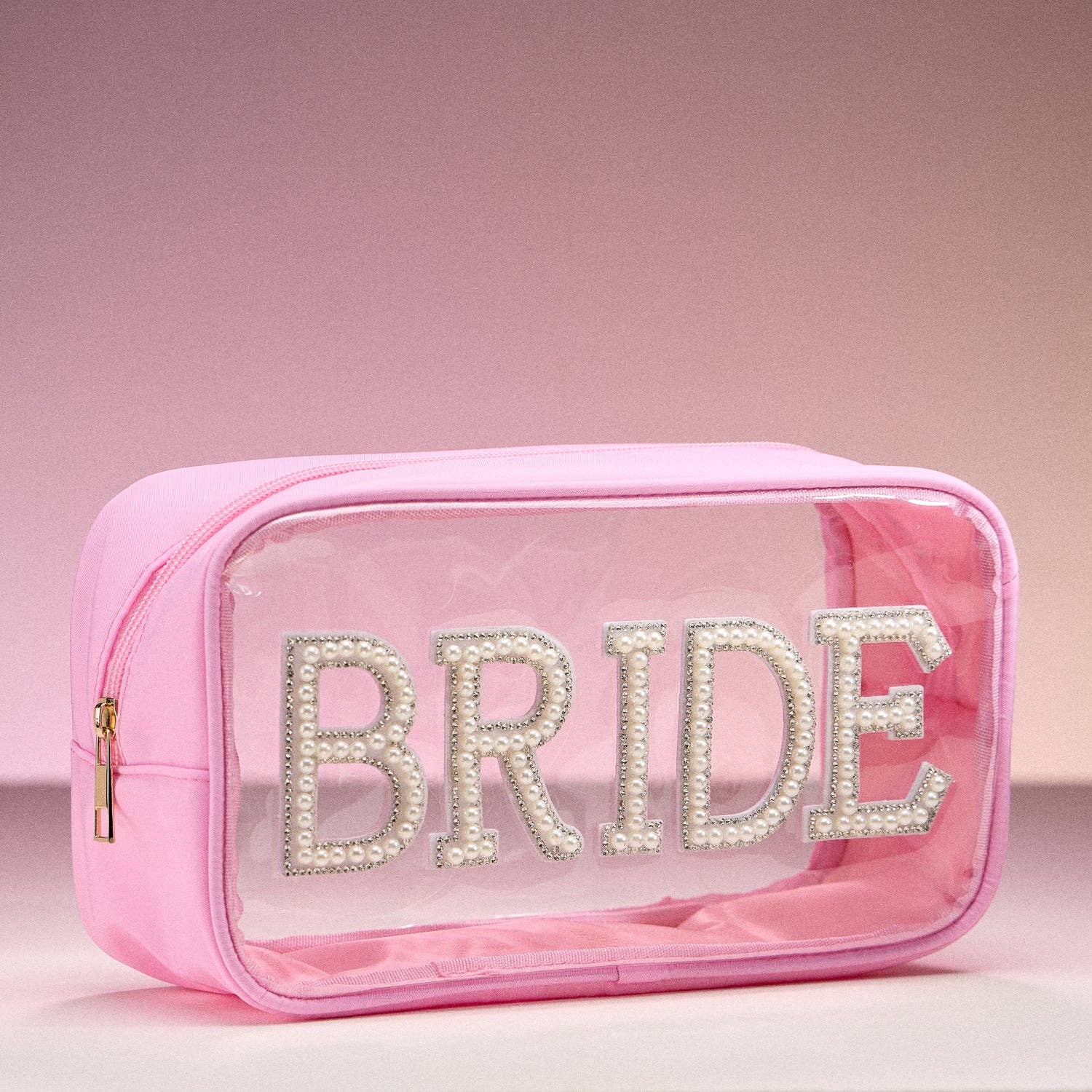 2-in-1 BRIDE Clear Cosmetic Bag Bundle - Set Of 6 ( $36 Value )