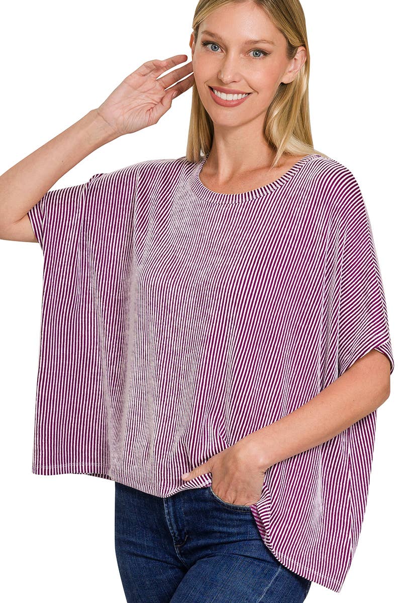 Corded Oversized Top