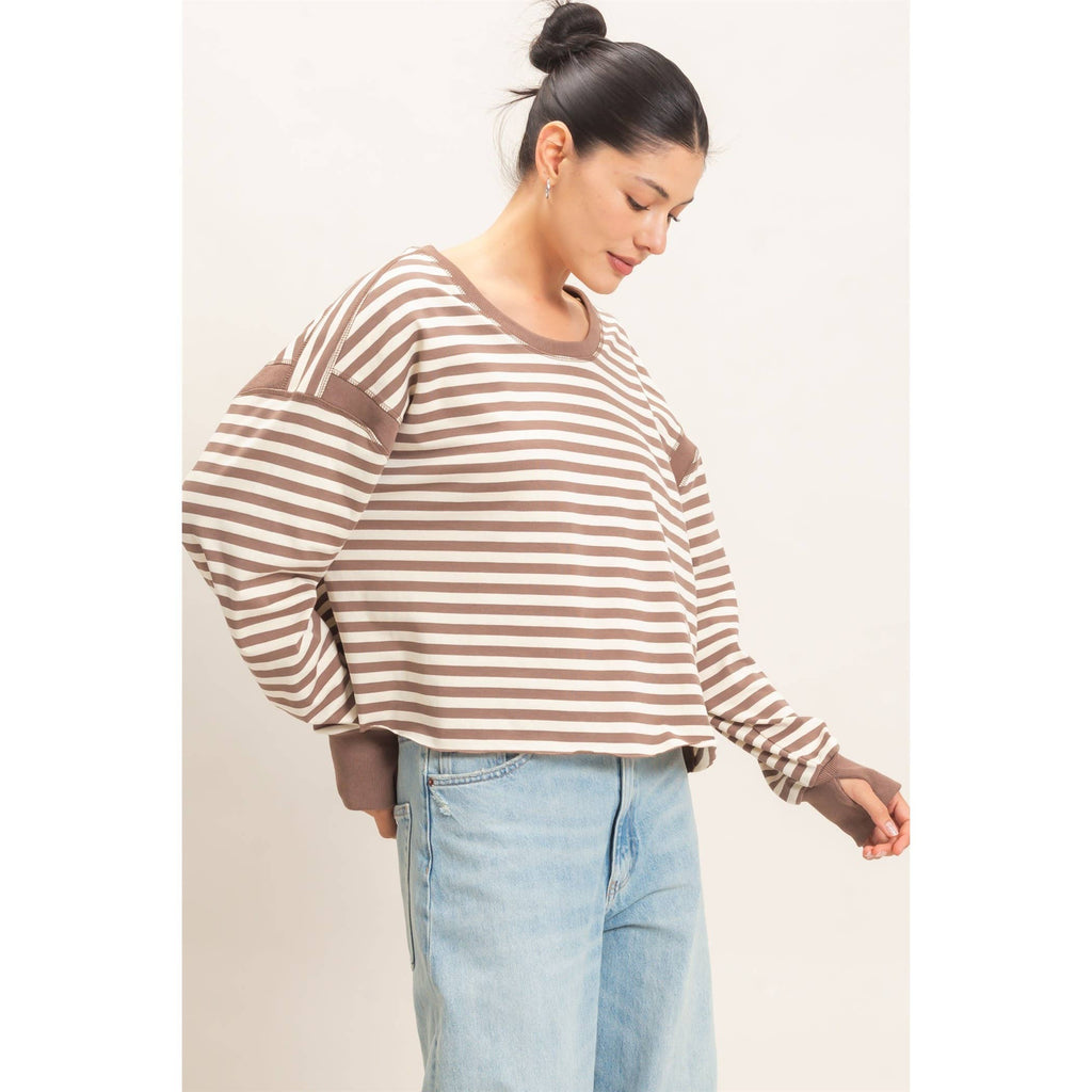 Striped Long Sleeve Top