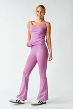 Venice Seamless-Front Flare Pants