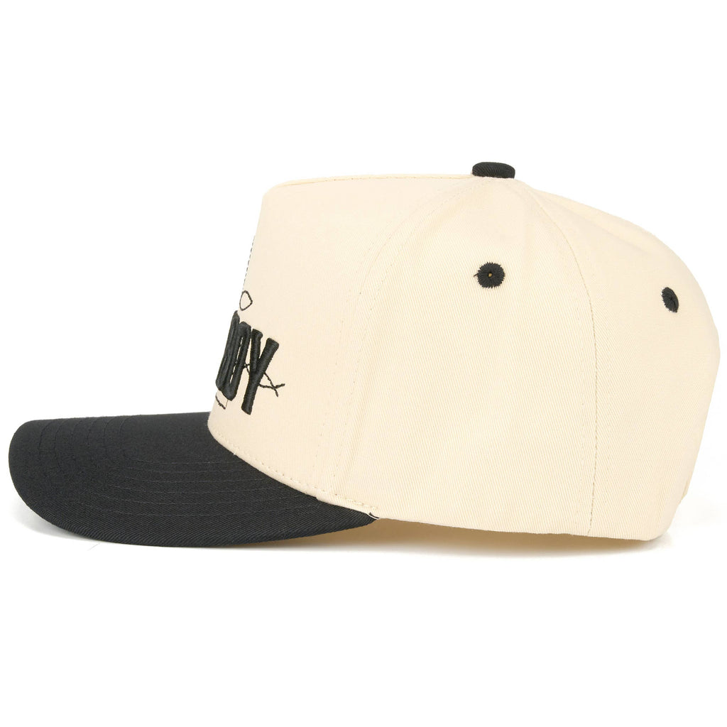 COWBOY Letter Embroidered on Two Tone Trucker Hat