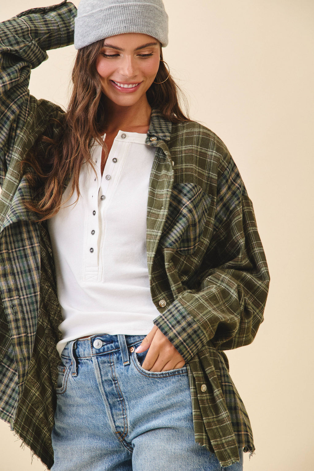 8376EN Kambrie Plaid Flannel Shirt