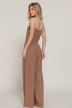 Crinkle Knit Tube Jumpsuit