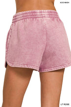 Elastic Waistband Dolphin Shorts
