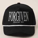 FORGIVEN PSALM 32-1 Embroidered Rope Trucker Hat