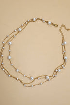 18K STAINLESS STEEL TARNISH FREE LAYERED NECKLACE | 40NK9551