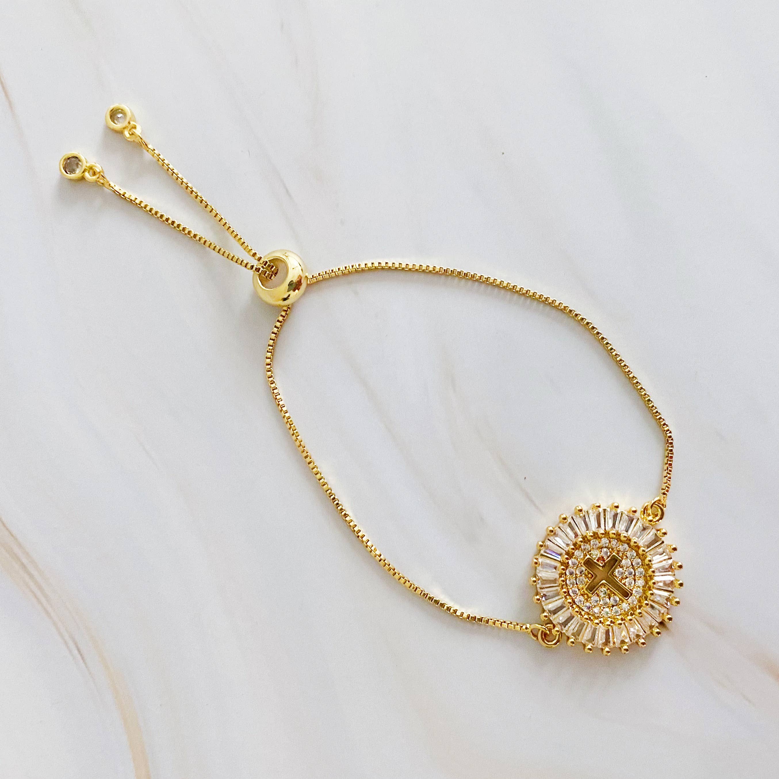 Mesmerized By The Cross Slide Bracelet