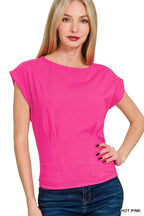 Gathered Waist Top - Zenana