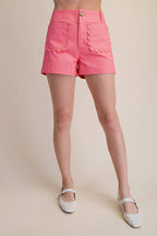 Colette Shorts Scallop Detail Pocket