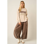 JESUS SAVES PATCHWORK CREW NECK SWEATSHIRT