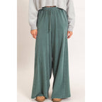 Wide Leg Mineral Wash Pants