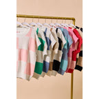 CHECK PLAID CASUAL SWEATER TOP